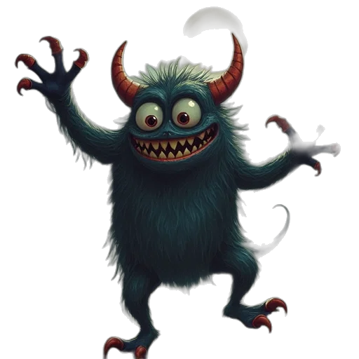 creature, animal, dragon, staff transparent PNG cut-out