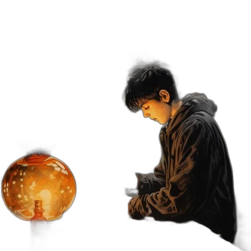 umbrella, jacket, weapon, staff transparent PNG cut-out