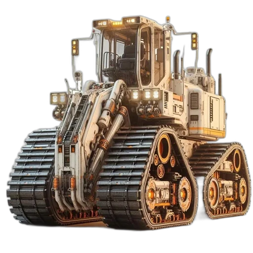 robot, weapon, car, concept art transparent PNG cut-out