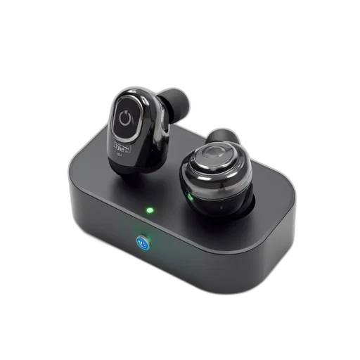 3d render, pair, wireless, earphones transparent PNG cut-out