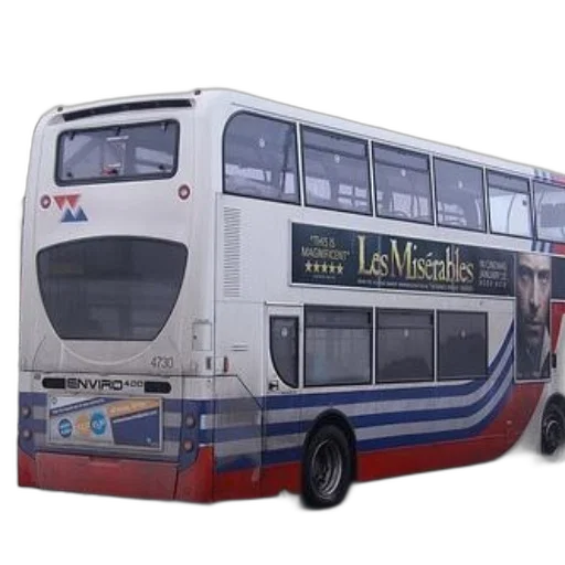 3d render, photorealistic, concept art, double-decker transparent PNG cut-out