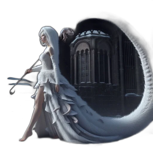 dress, sword, creature, weapon transparent PNG cut-out
