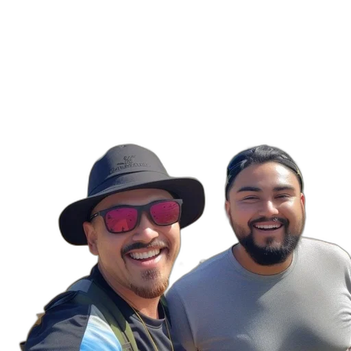 hat, staff, jacket, face transparent PNG cut-out