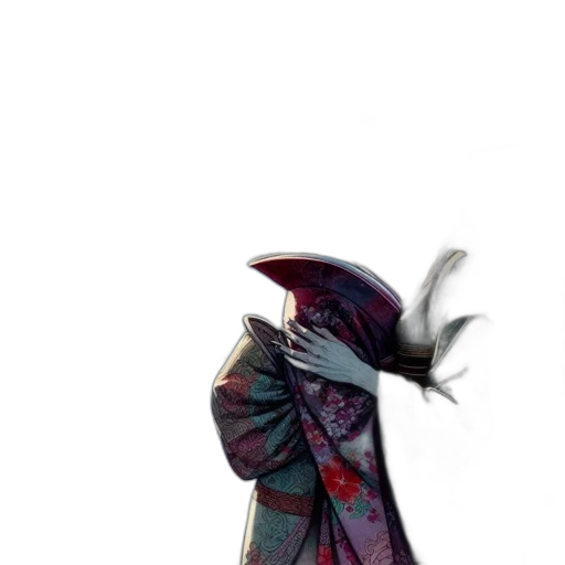 dress, hat, mask, jacket transparent PNG cut-out