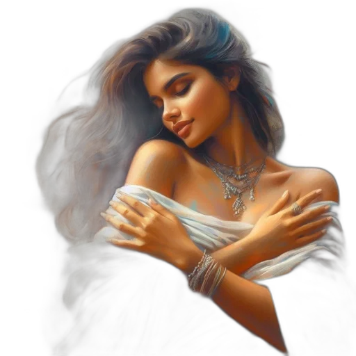 jewelry, dress, crown, fantasy art transparent PNG cut-out