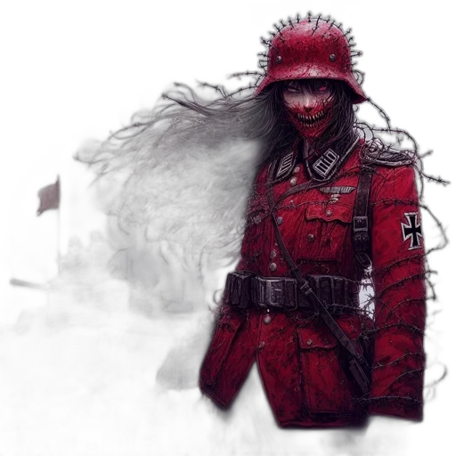 jacket, robot, creature, weapon transparent PNG cut-out