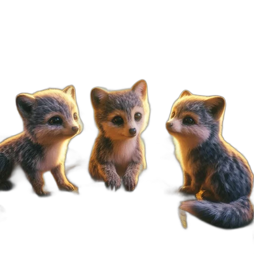 animal, 3d render, concept art, photorealistic transparent PNG cut-out
