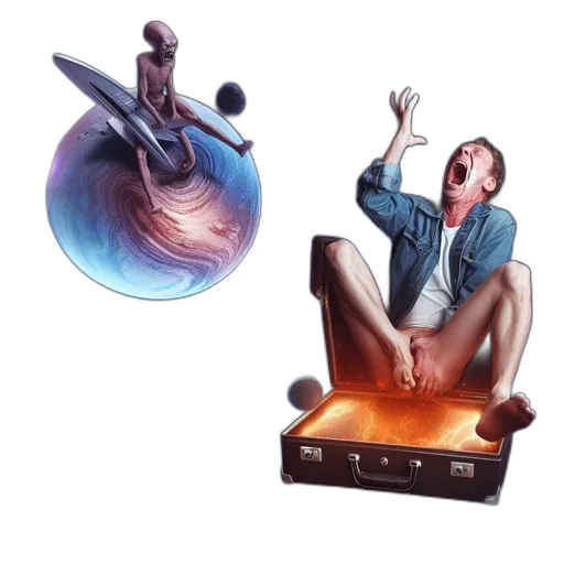 furniture, creature, concept art, 3d render transparent PNG cut-out