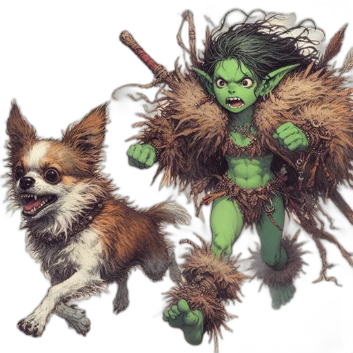 concept art, fantasy art, comic book art, pixel art transparent PNG cut-out