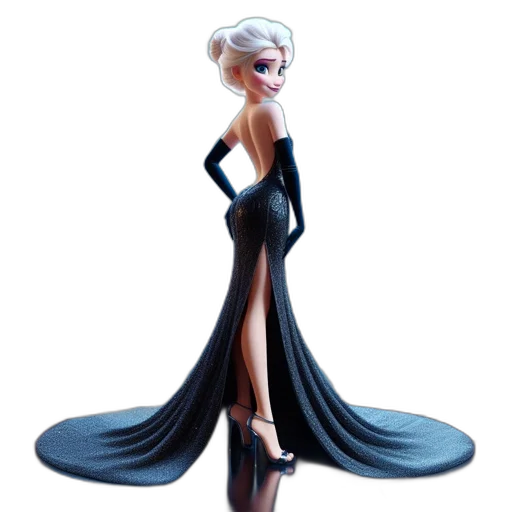 dress, concept art, 3d render, fantasy art transparent PNG cut-out