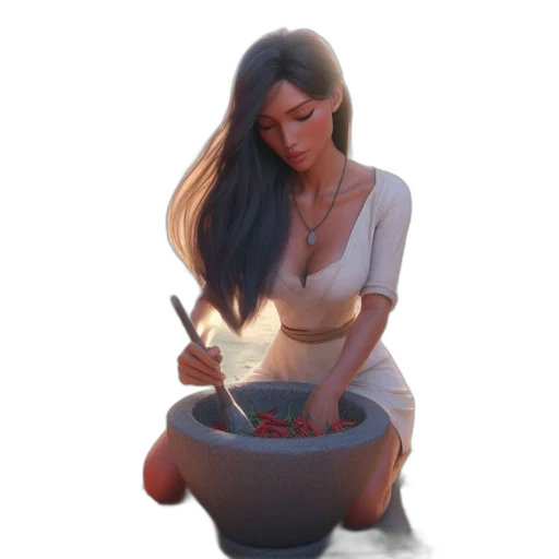 jewelry, food, staff, dress transparent PNG cut-out
