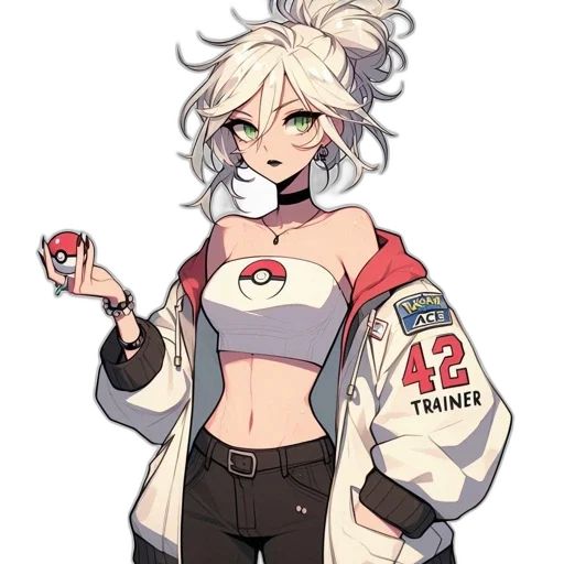 jacket, staff, weapon, concept art transparent PNG cut-out