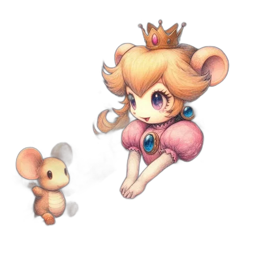creature, staff, crown, concept art transparent PNG cut-out