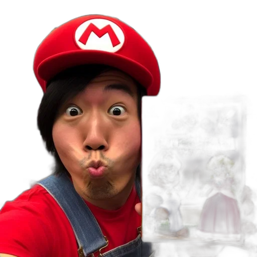 face, hat, creature, staff transparent PNG cut-out