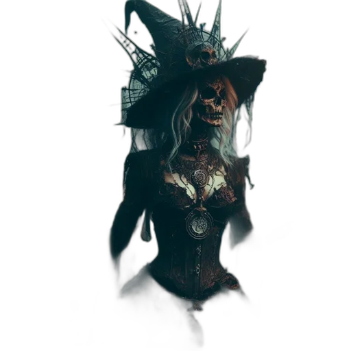 mask, creature, staff, crown transparent PNG cut-out