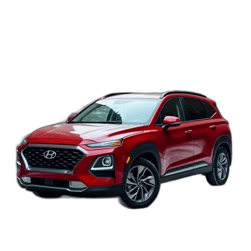 car, red, 2017, hyundai transparent PNG cut-out