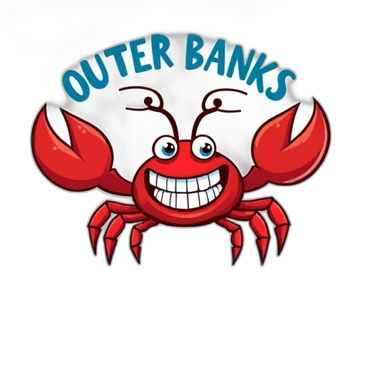 cartoon, lobster, cheerful, expression transparent PNG cut-out