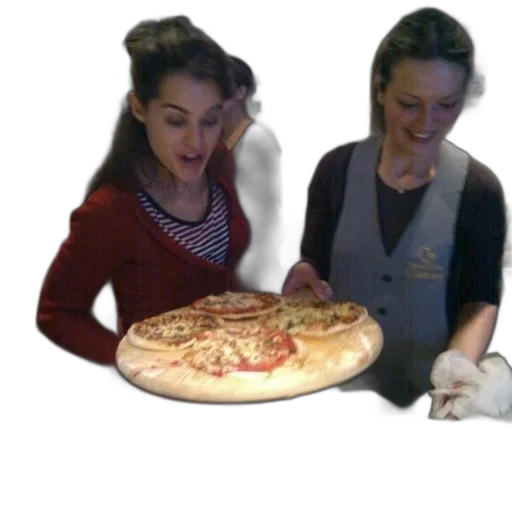 food, staff, two, women transparent PNG cut-out
