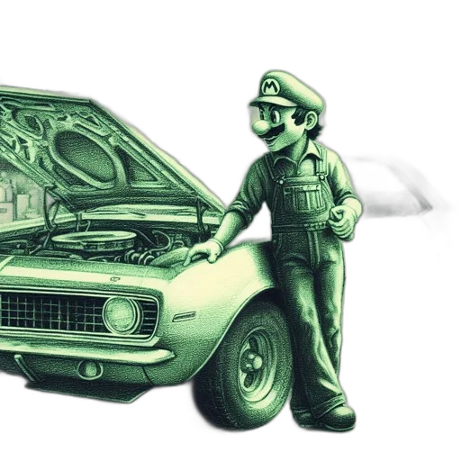 car, concept art, 3d render, photorealistic transparent PNG cut-out