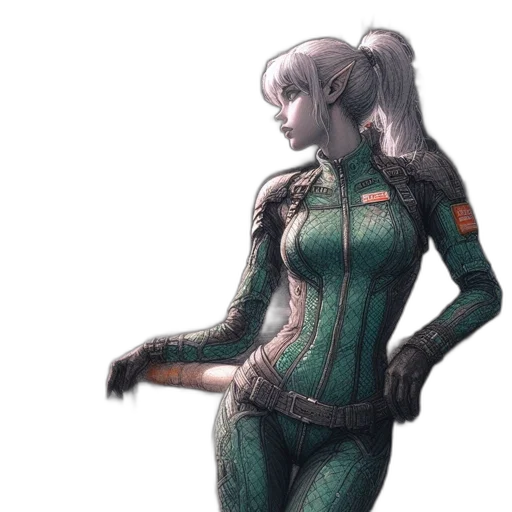 robot, staff, jacket, weapon transparent PNG cut-out