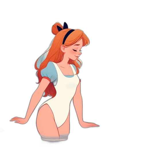 dress, concept art, cartoon, 3d render transparent PNG cut-out