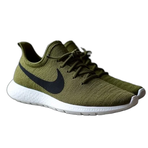shoes, green, earth tones, nike transparent PNG cut-out