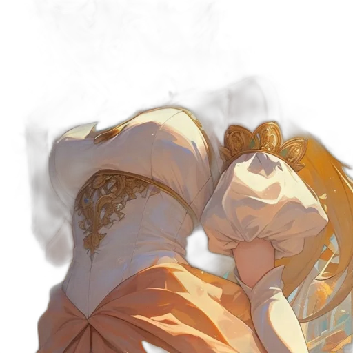 dress, crown, sword, weapon transparent PNG cut-out