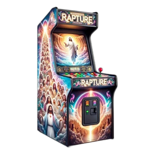 arcade, machine, named, rapture transparent PNG cut-out