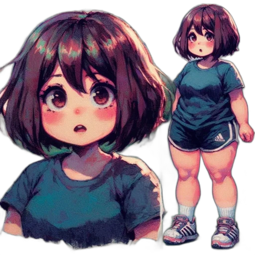 creature, dress, hair, face transparent PNG cut-out