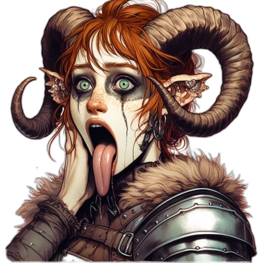 face, creature, fantasy art, concept art transparent PNG cut-out