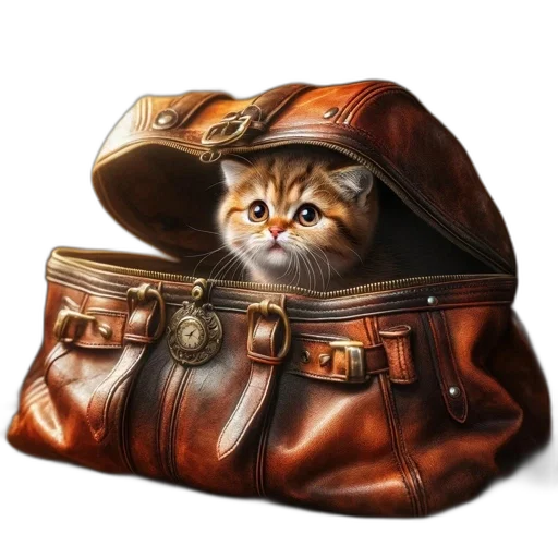 hat, jacket, animal, staff transparent PNG cut-out