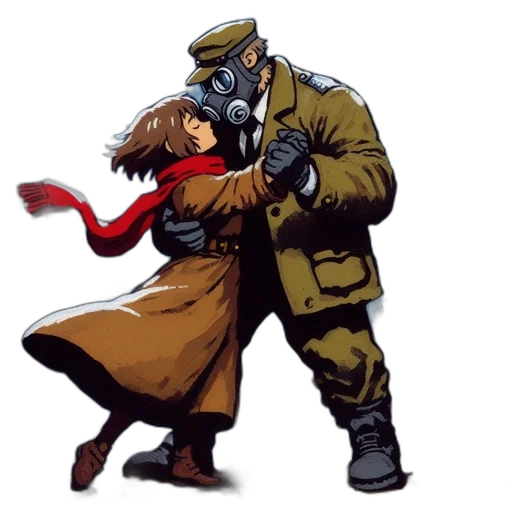 jacket, mask, robot, concept art transparent PNG cut-out