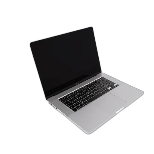 3d render, sleek, silver, laptop transparent PNG cut-out