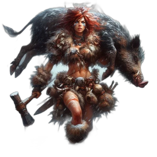 animal, creature, weapon, staff transparent PNG cut-out