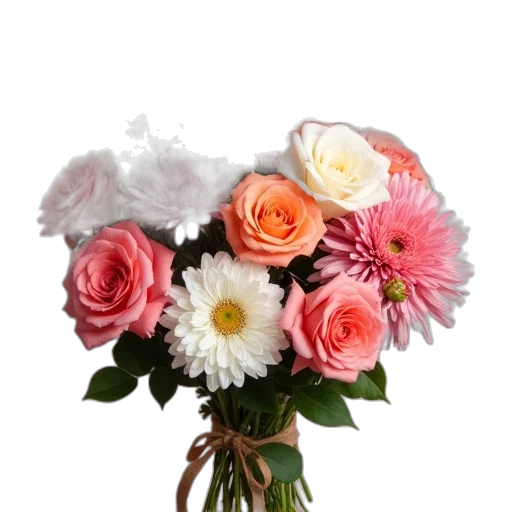 flower, crown, photorealistic, bouquet transparent PNG cut-out