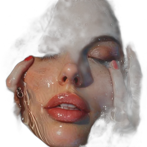 face, mask, hair, creature transparent PNG cut-out