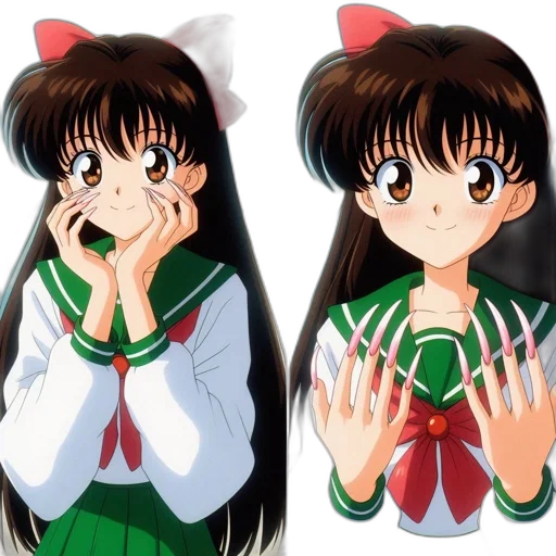 anime, photorealistic, concept art, vaporwave transparent PNG cut-out