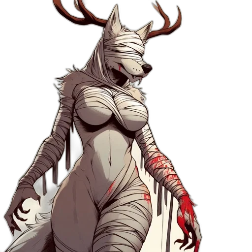 creature, dress, animal, staff transparent PNG cut-out