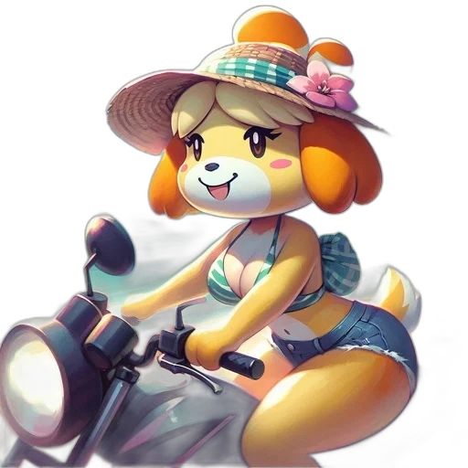 hat, staff, animal, dress transparent PNG cut-out