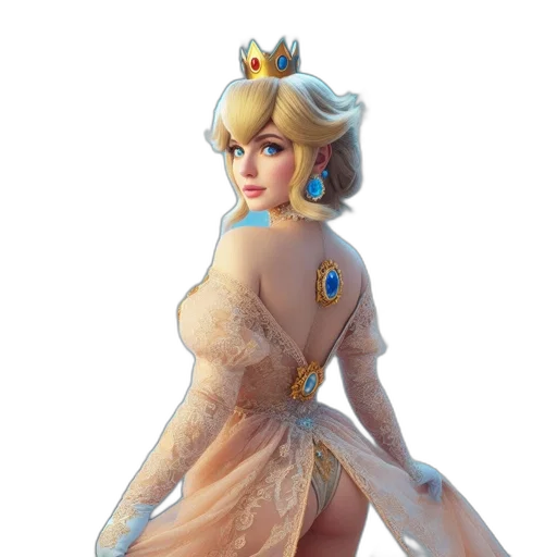 dress, crown, concept art, fantasy art transparent PNG cut-out