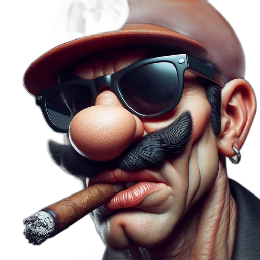 face, hat, photorealistic, concept art transparent PNG cut-out
