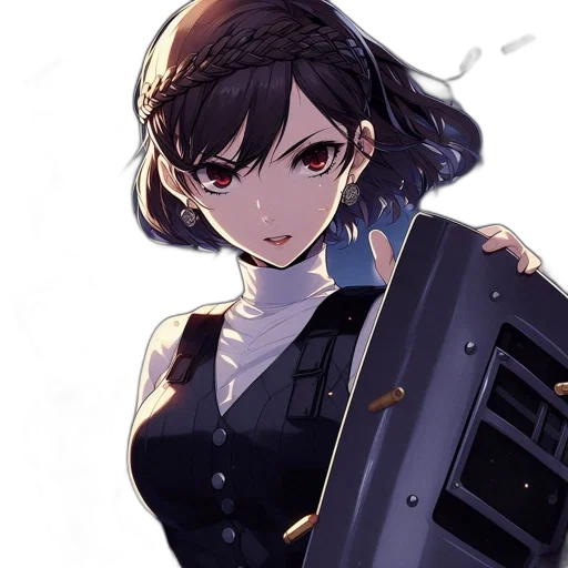 weapon, staff, robot, dress transparent PNG cut-out