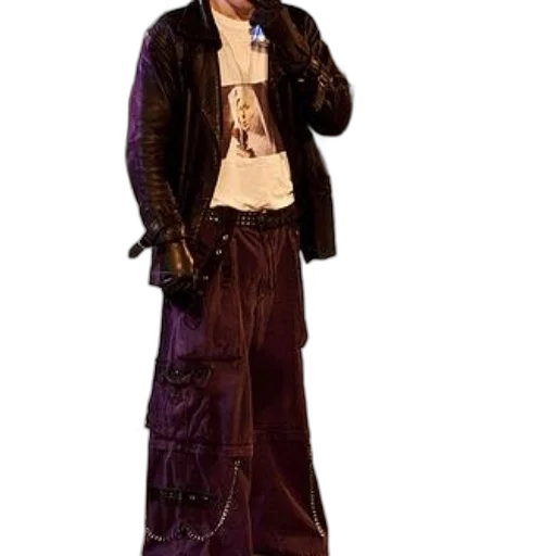 jacket, staff, cyberpunk, concept art transparent PNG cut-out