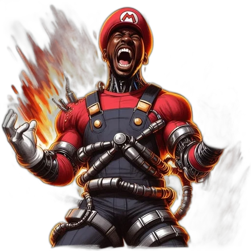 comic book art, concept art, pixel art, fantasy art transparent PNG cut-out