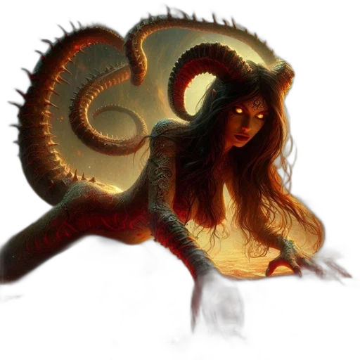 dragon, creature, staff, animal transparent PNG cut-out