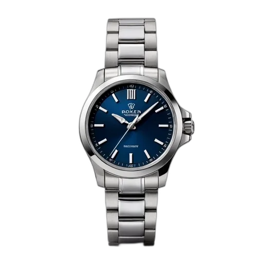 jewelry, silver, wristwatch, blue transparent PNG cut-out