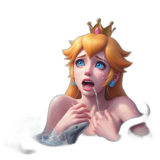 crown, dress, creature, concept art transparent PNG cut-out
