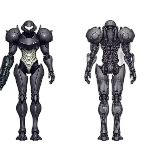 robot, concept art, 3d render, comic book art transparent PNG cut-out