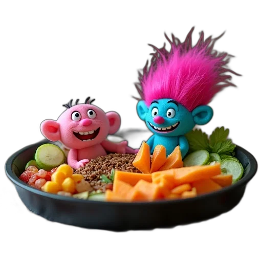 food, 3d render, concept art, underwater transparent PNG cut-out