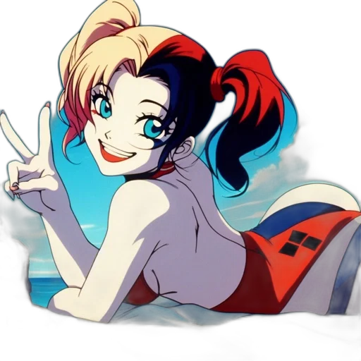 anime, cartoon, vaporwave, pixel art transparent PNG cut-out